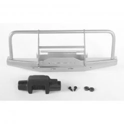 RC4WD 1/18 Front Winch Bumper with Winch, Silver: Gelande II BlackJack RTR