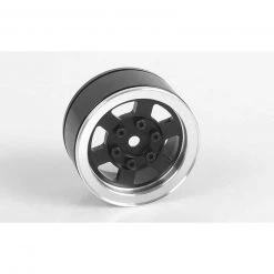 RC4WD 1/10 Six-Spoke 1.55" Front/Rear Internal Beadlock Wheel, 12mm Hex, Black (1)