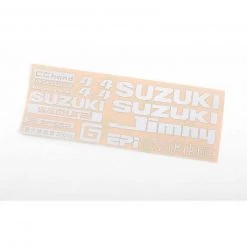 RC4WD Logo Decal Sheet, White: Samurai 1/6 Crawler