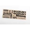 RC4WD Logo Decal Sheet, Black: Samurai 1/6 Crawler