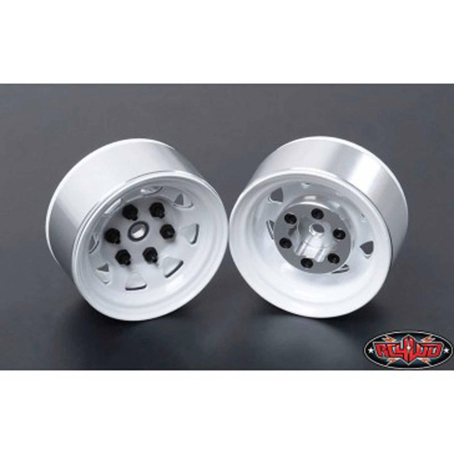 RC4WD Stamped Steel Single 1.55" White Beadlock Wheel
