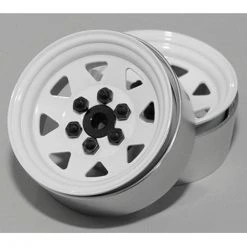RC4WD 6 Lug Wagon 1.9 Stamped Beadlock Wheels, White (2)