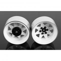 RC4WD 6 Lug Wagon 2.2 Steel Stamped Beadlock Wheel, White (4)