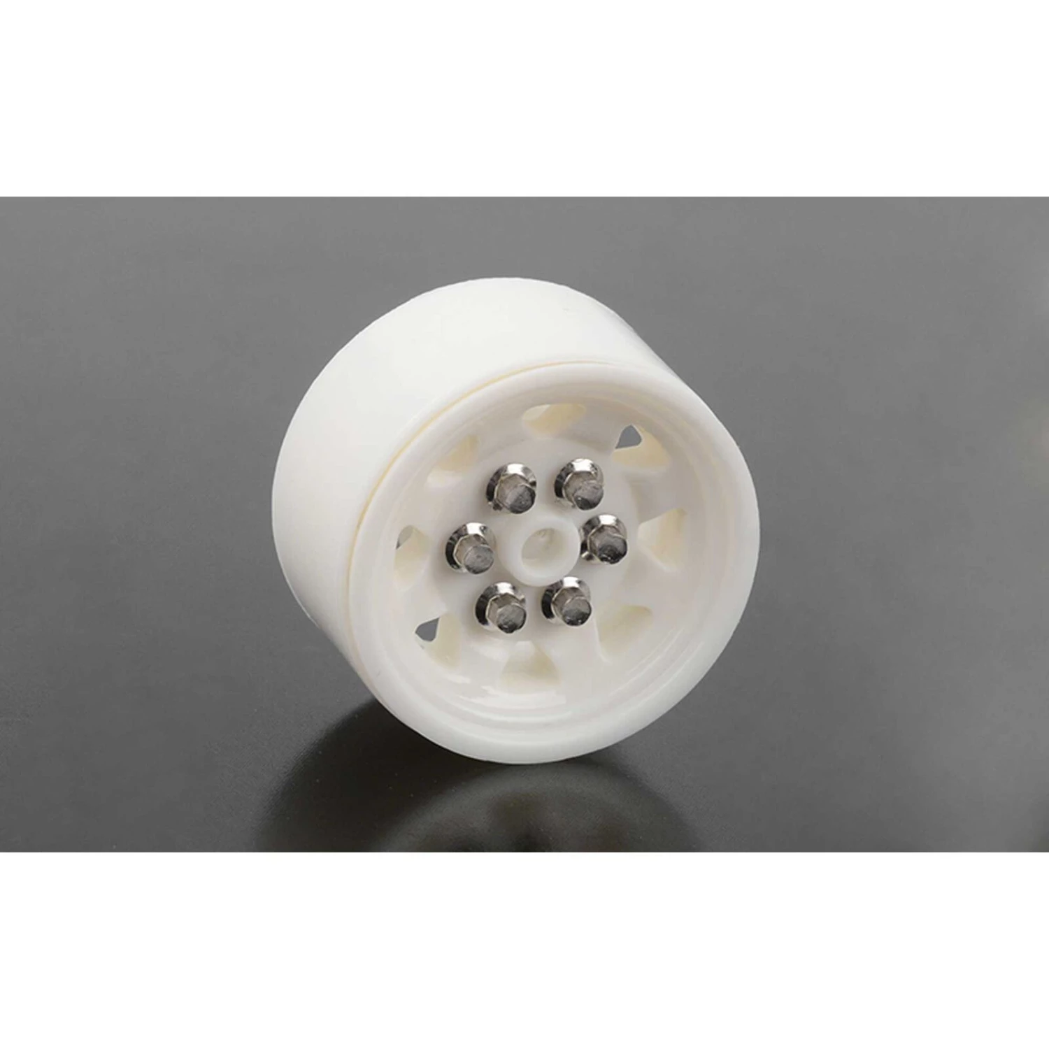 RC4WD OEM Plastic 0.7" Beadlock Wheels, White (2)